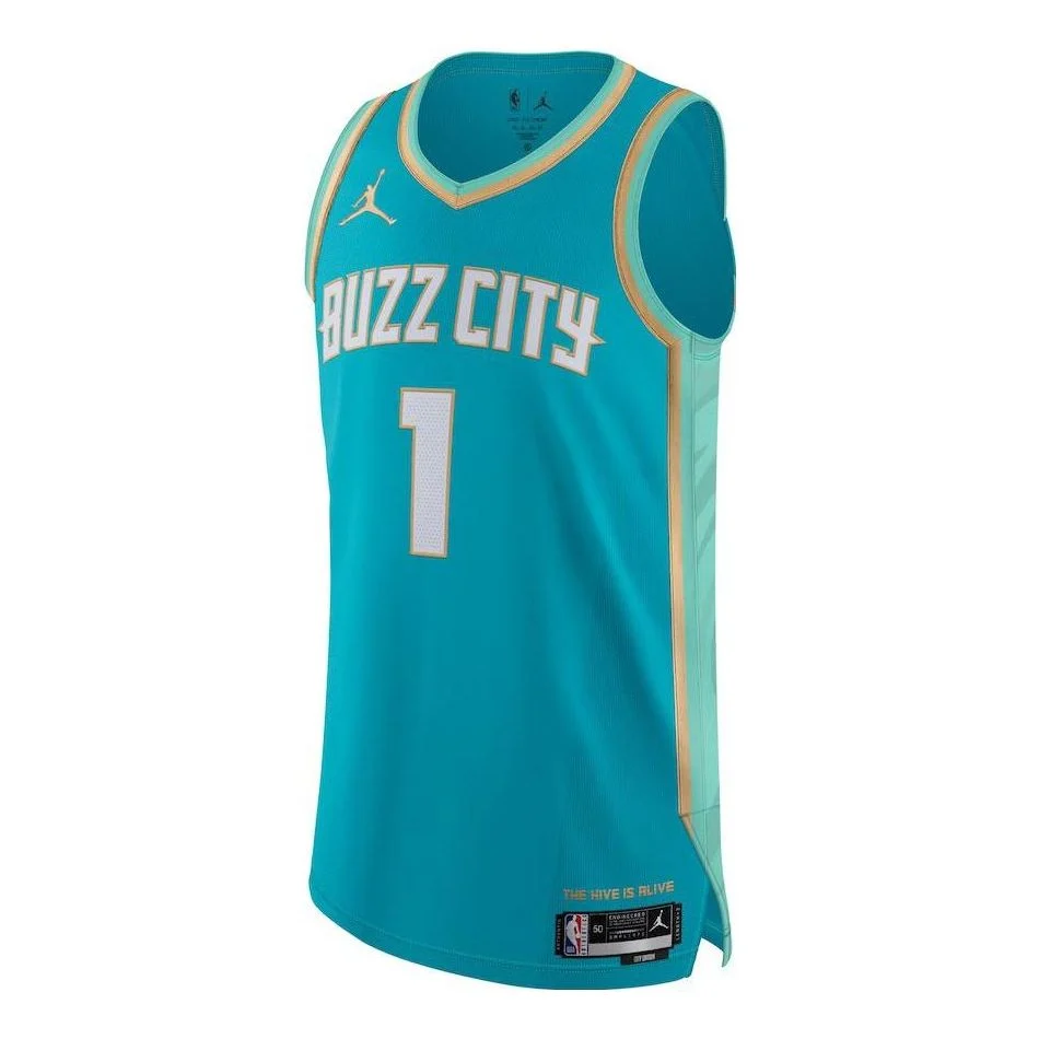 Air Jordan x NBA LaMelo Ball Charlotte Hornets 2023/24 City Edition Swingman Jersey #1 – DX8753-415