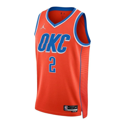 Air Jordan x NBA Shai Gilgeous-Alexander Oklahoma City Thunder Statement Edition Swingman Jersey #2 – Navy