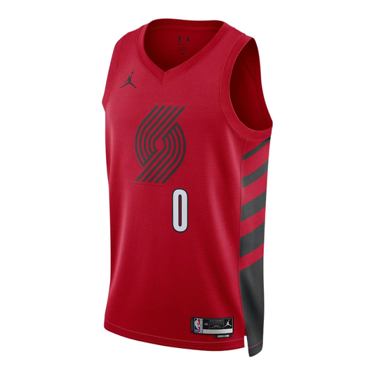 Air Jordan x NBA Damian Lillard Portland Trail Blazers Statement Edition Swingman Jersey #0 – Black