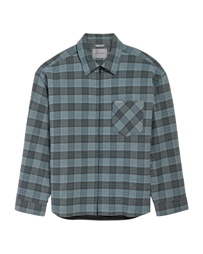 Balenciaga Blue Check Padded Overshirt