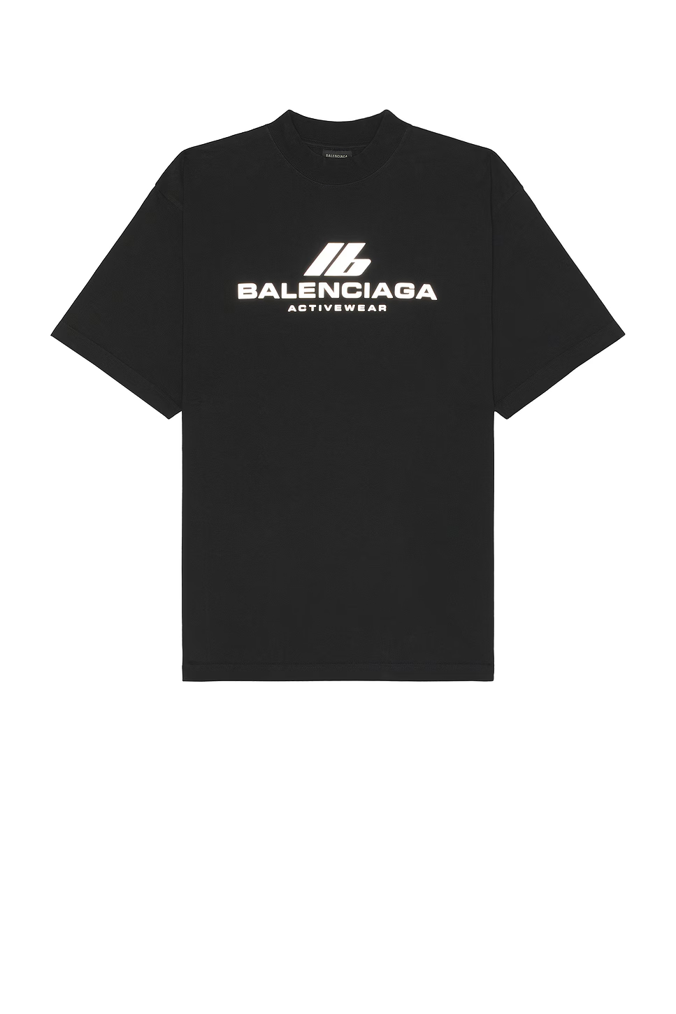 Balenciaga Activewear Logo Oversized T-Shirt – Black / White