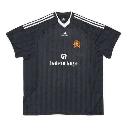Balenciaga x Adidas Oversized Soccer Jersey T-Shirt – Black