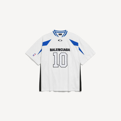 Balenciaga x NBA Collaboration Oversized T-Shirt — White / Multicolor