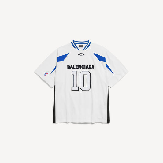 Balenciaga x NBA Collaboration Oversized T-Shirt — White / Multicolor