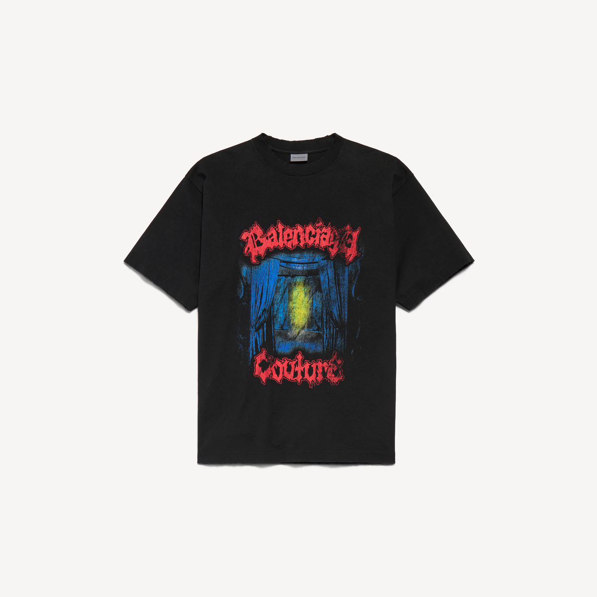 Balenciaga Salon de Couture Medium Fit T-Shirt – Black