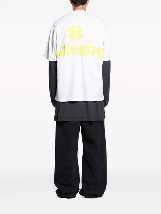 Balenciaga Tape Type Cotton T-Shirt