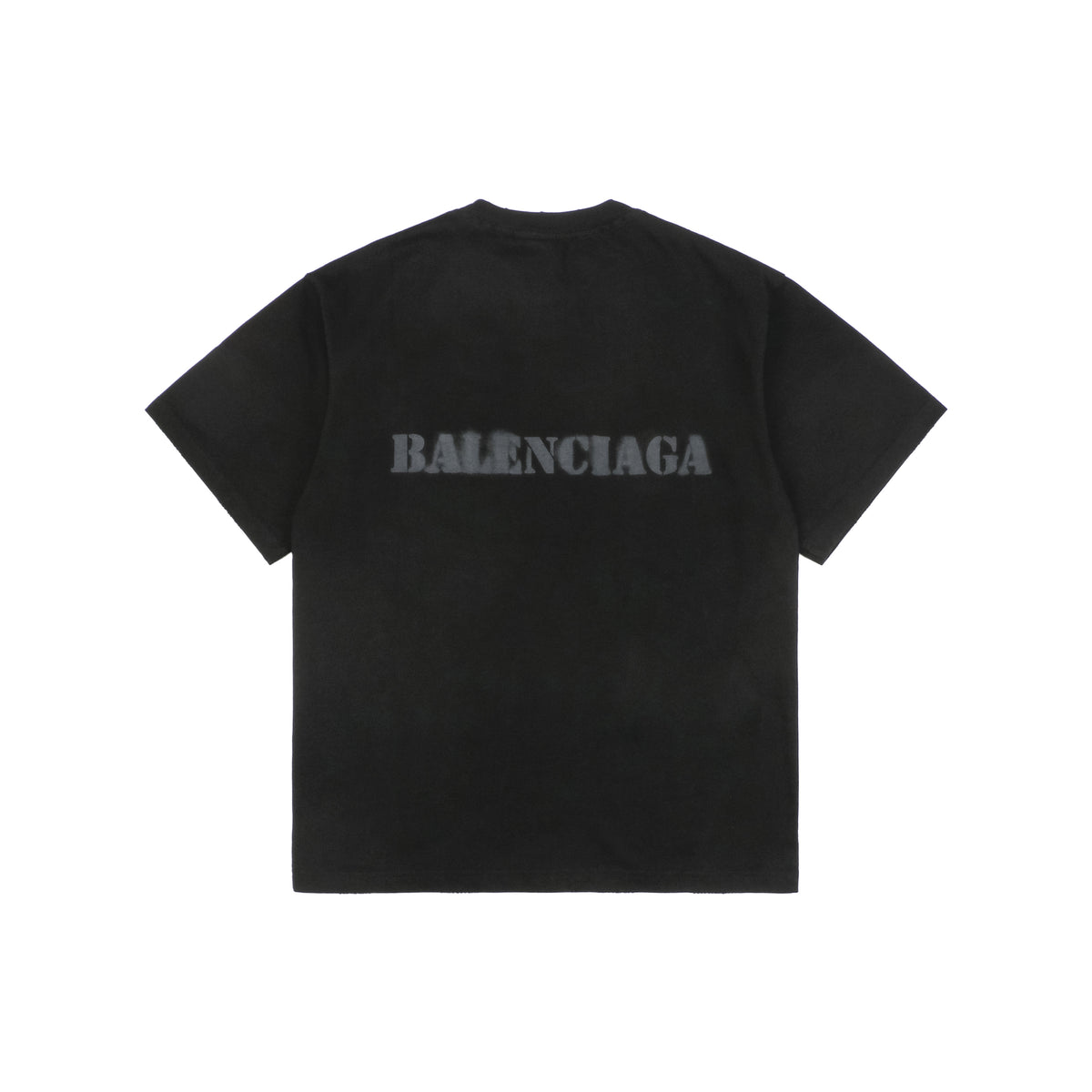 Balenciaga Letter Print Loose Fit Crewneck T-Shirt