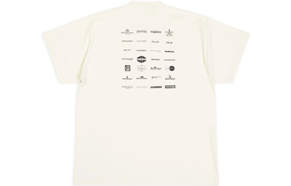 Balenciaga Archives Logos Oversized T-Shirt – Black / White