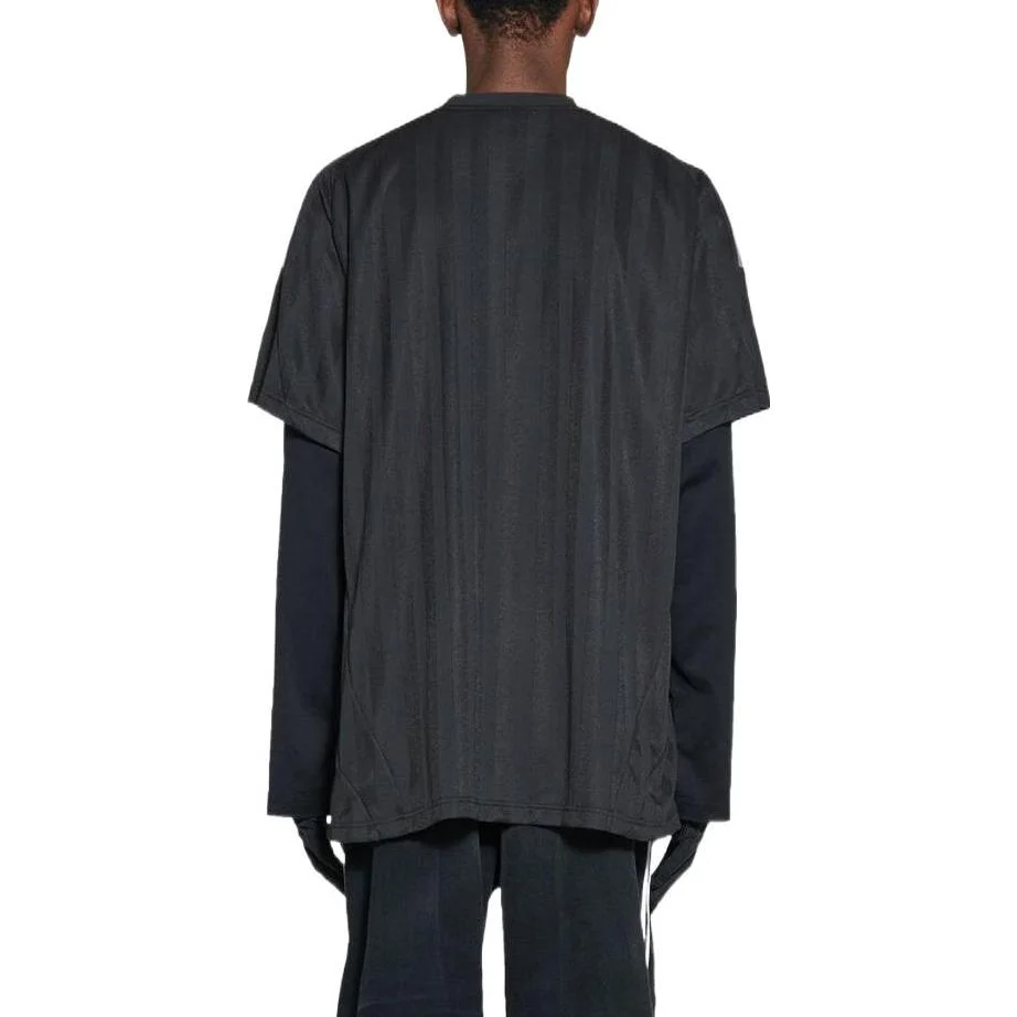 Balenciaga x Adidas Oversized Soccer Jersey T-Shirt – Black