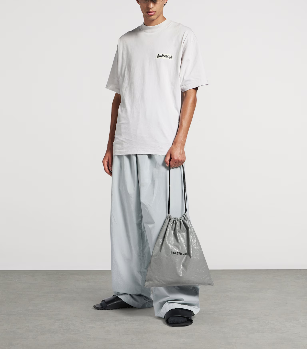 Balenciaga Cotton Masking Tape Logo T-Shirt