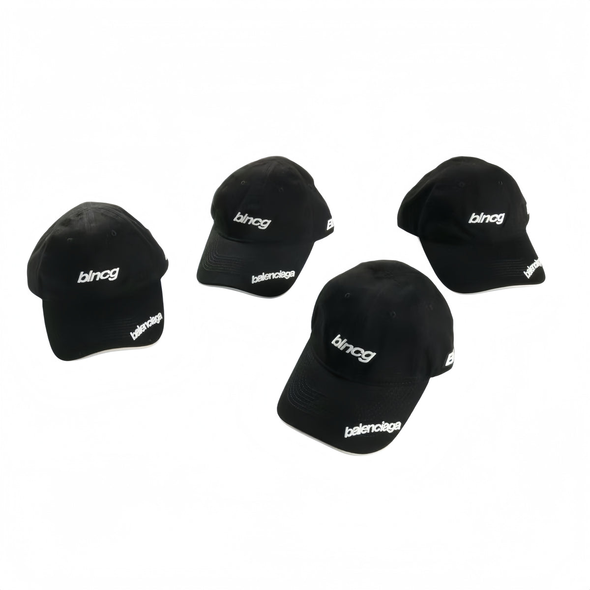 Balenciaga BLNCG Baseball Cap — Black