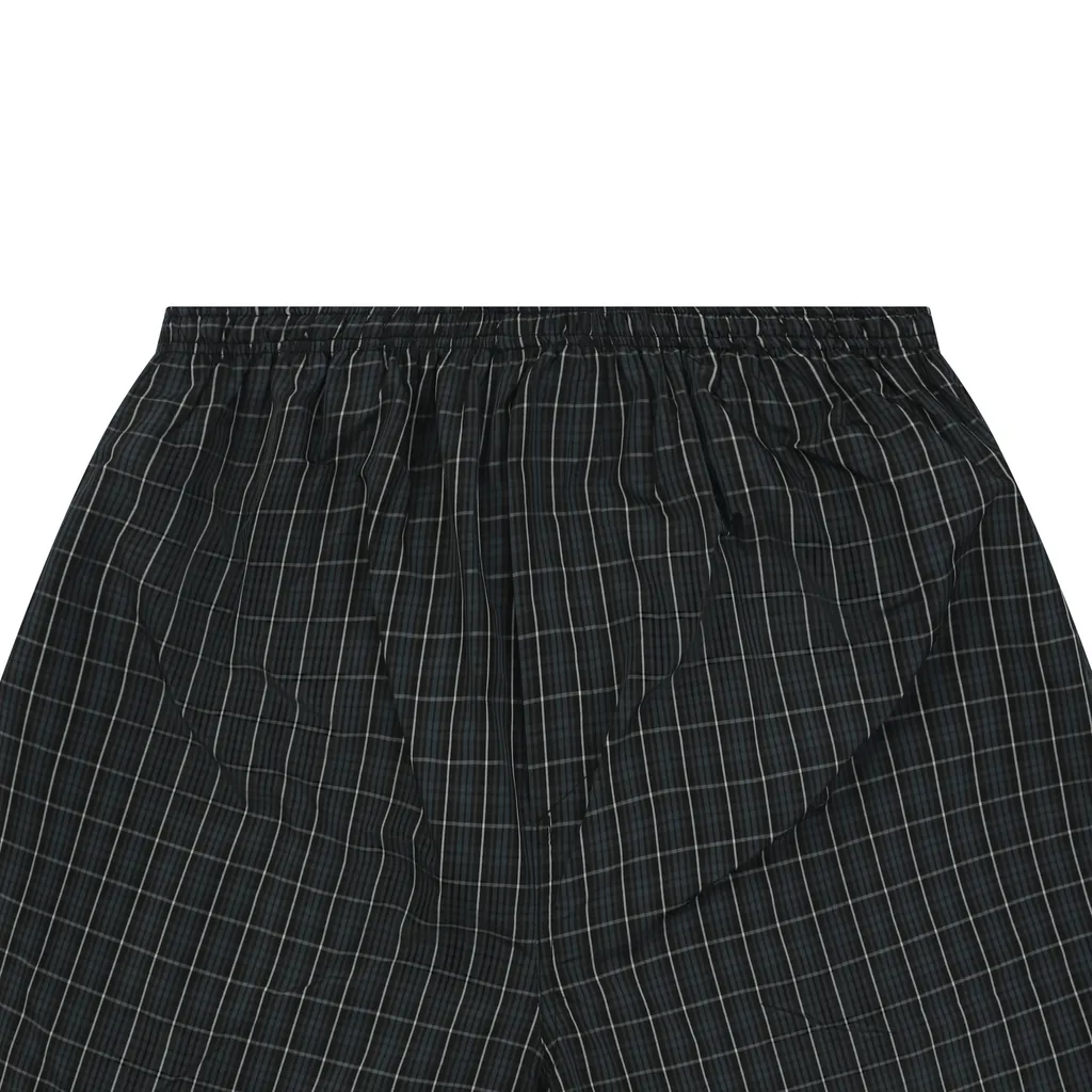 Balenciaga Black & Blue Technical Check Boxer Shorts