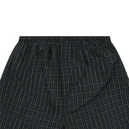 Balenciaga Black & Blue Technical Check Boxer Shorts