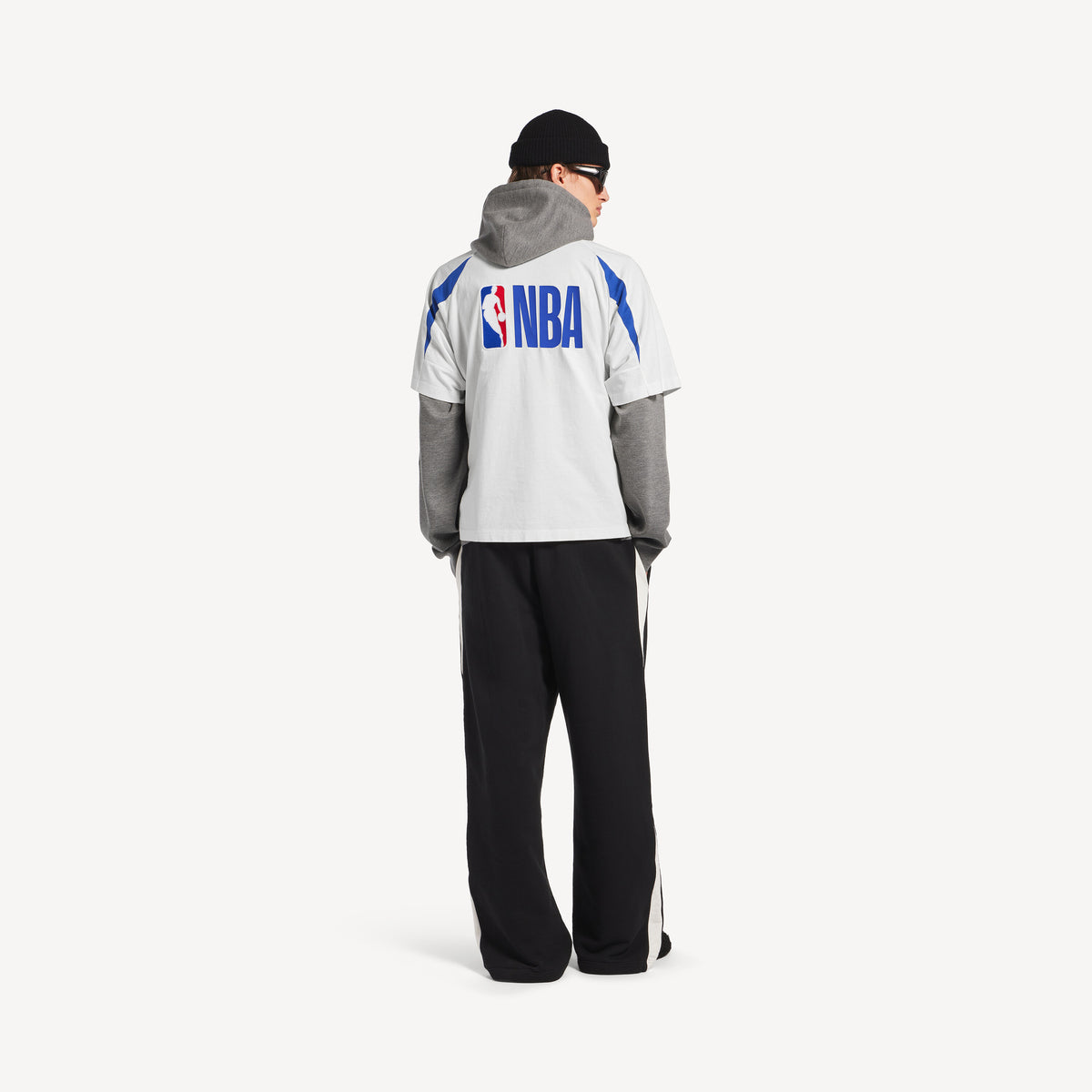 Balenciaga x NBA Collaboration Oversized T-Shirt — White / Multicolor