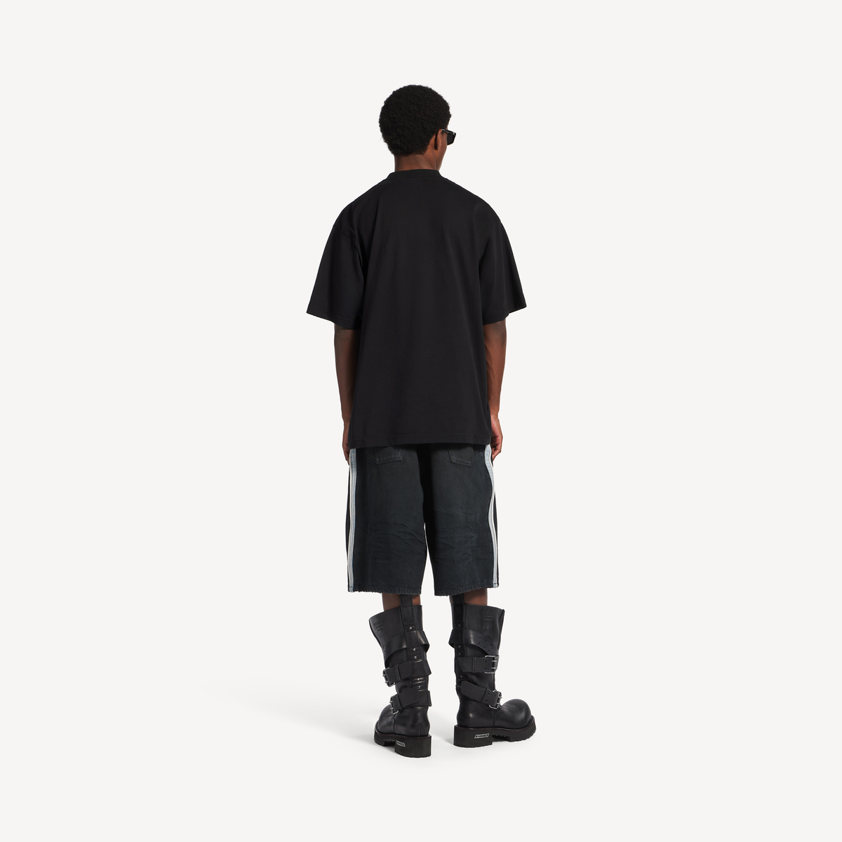 Balenciaga Paris Thunderstorm Oversized T-Shirt – Black