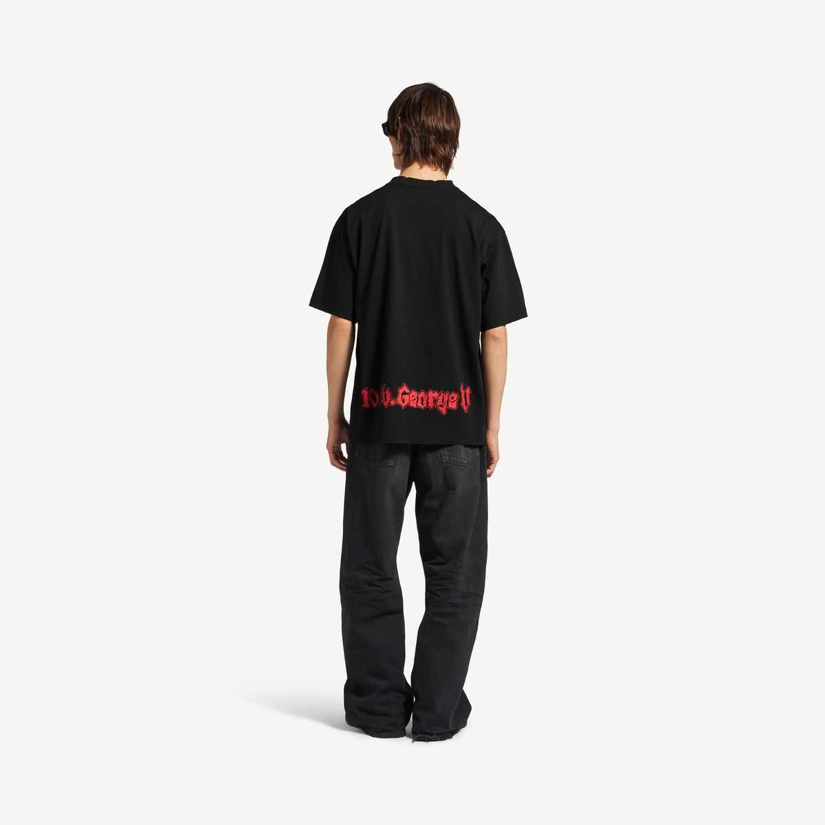 Balenciaga Salon de Couture Medium Fit T-Shirt – Black