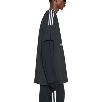 Balenciaga x Adidas Oversized Soccer Jersey T-Shirt – Black