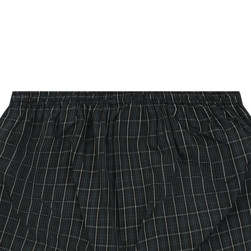 Balenciaga Black & Blue Technical Check Boxer Shorts