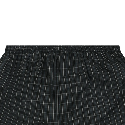 Balenciaga Black & Blue Technical Check Boxer Shorts