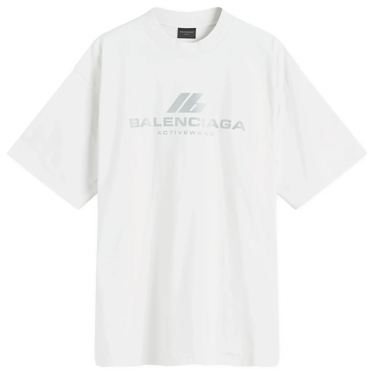 Balenciaga Activewear Logo Oversized T-Shirt – Black / White