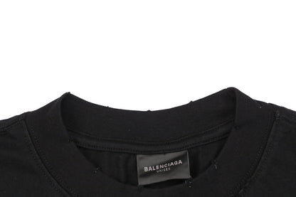Balenciaga Letter Print Loose Fit Crewneck T-Shirt