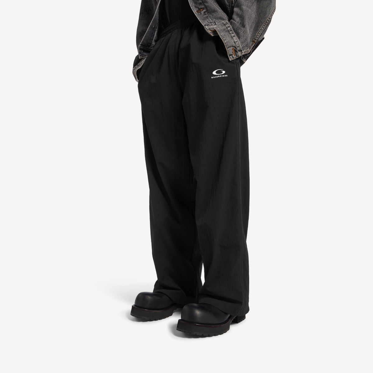 Balenciaga Loop Sports Icon Trousers – Black Technical Polyamide