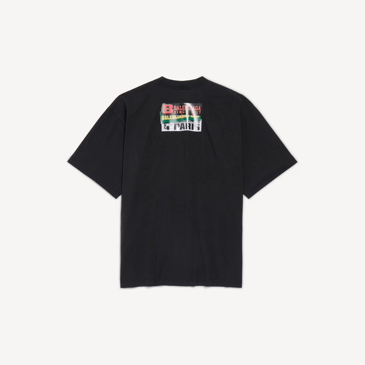 Balenciaga Bumper Stickers Medium Fit T-Shirt — Dry Jersey