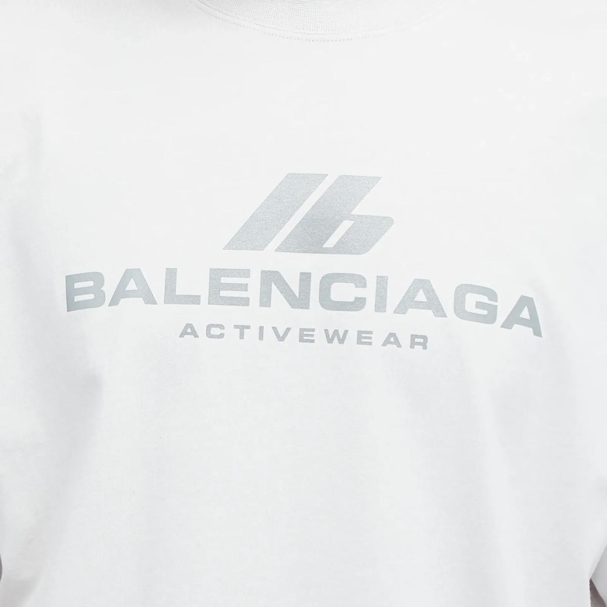 Balenciaga Activewear Logo Oversized T-Shirt – Black / White