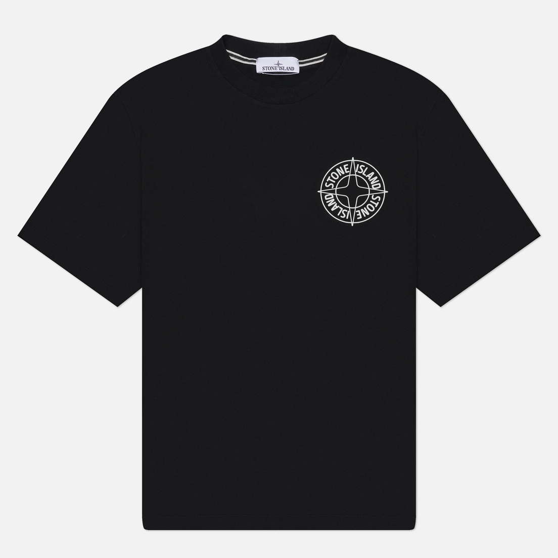 Stone Island Men's Organic Cotton Compass Knit T-Shirt