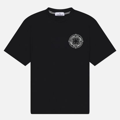 Stone Island Men's Organic Cotton Compass Knit T-Shirt