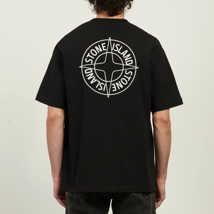 Stone Island Men's Organic Cotton Compass Knit T-Shirt