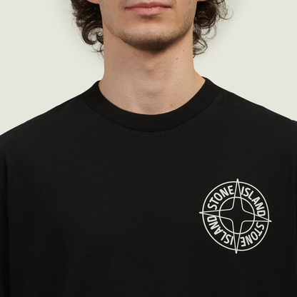 Stone Island Men's Organic Cotton Compass Knit T-Shirt