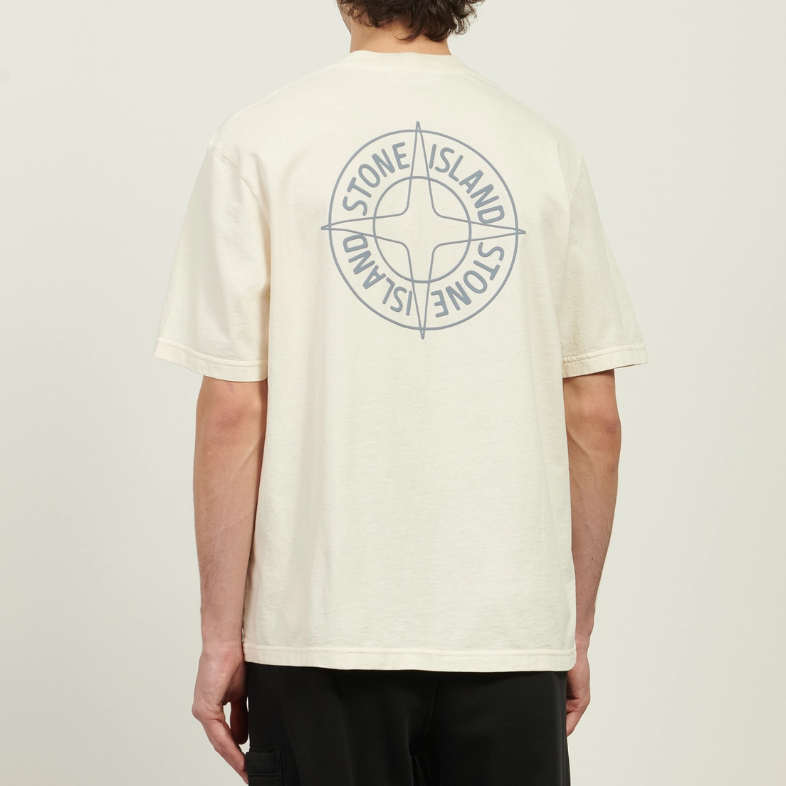 Stone Island Men's Organic Cotton Compass Knit T-Shirt