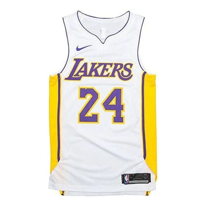 Nike Kobe Bryant #24 Los Angeles Lakers Jersey - White AQ2106-100