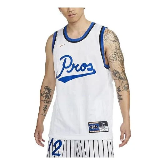 Nike Dri-FIT Lil Penny Premium Basketball Jersey - White & Blue - DA5992-100
