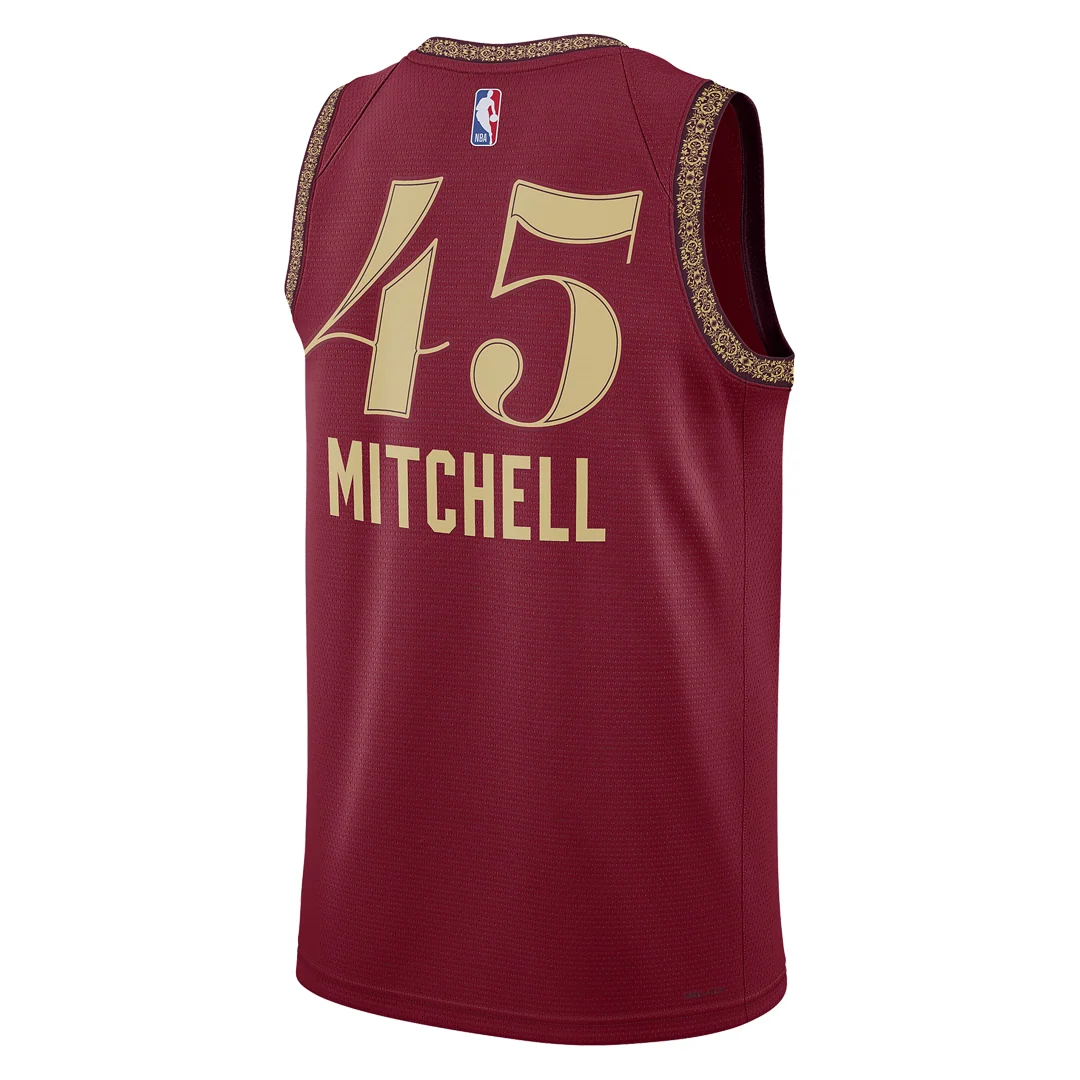 Nike Dri-FIT NBA Donovan Mitchell Cleveland Cavaliers 2023/24 City Edition Swingman Jersey #45 – DX8498-601