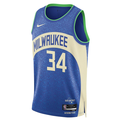 Nike Dri-FIT NBA Swingman Jersey 2023/24 City Edition – Giannis Antetokounmpo Milwaukee Bucks - DX8509-407