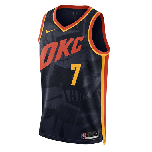Nike Dri-FIT NBA Chet Holmgren Oklahoma City Thunder 2023/24 City Edition Swingman Jersey #7 – Navy