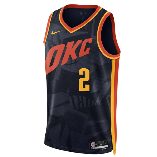 Nike Dri-FIT NBA Shai Gilgeous-Alexander Oklahoma City Thunder 2023/24 City Edition Swingman Jersey #2 – DX8513-421