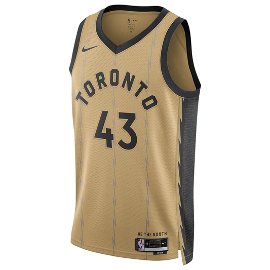 Nike Dri-FIT NBA Pascal Siakam Toronto Raptors 2023/24 City Edition Swingman Jersey #43 – Black
