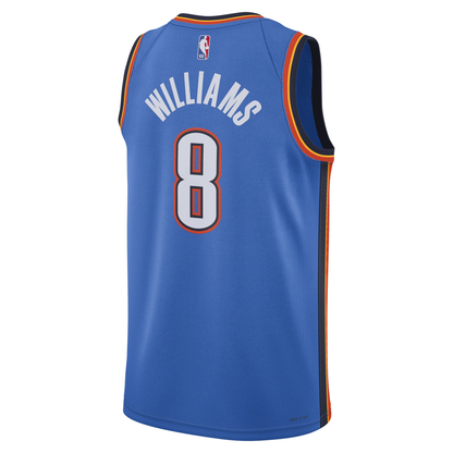 Nike NBA Jalen Williams Oklahoma City Thunder Icon Edition Dri-FIT Swingman Jersey – DN2016-407