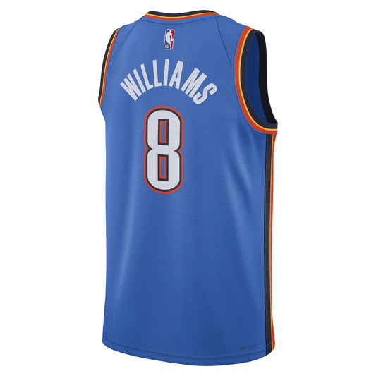 Nike NBA Jalen Williams Oklahoma City Thunder Icon Edition Dri-FIT Swingman Jersey – DN2016-407