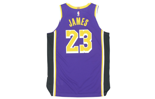 Air Jordan x NBA LeBron James #23 Los Angeles Lakers AU Player Edition Jersey - Purple - CV8856-511