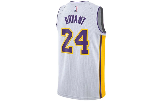 Nike NBA Kobe Bryant Los Angeles Lakers Icon Edition Swingman Jersey - White - AQ2108-100