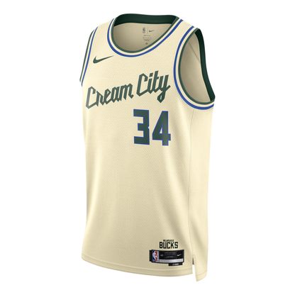 Nike Giannis Antetokounmpo Milwaukee Bucks City Edition NBA Swingman Jersey HM5988-281
