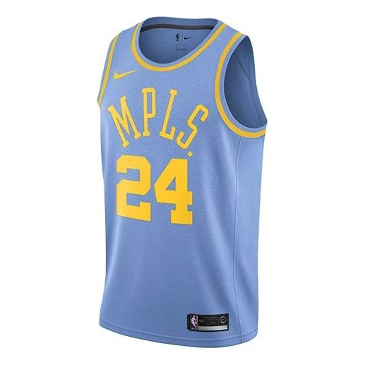 Nike NBA Kobe Bryant #24 Los Angeles Lakers Basketball Jersey Vest - Blue - AO2908-449