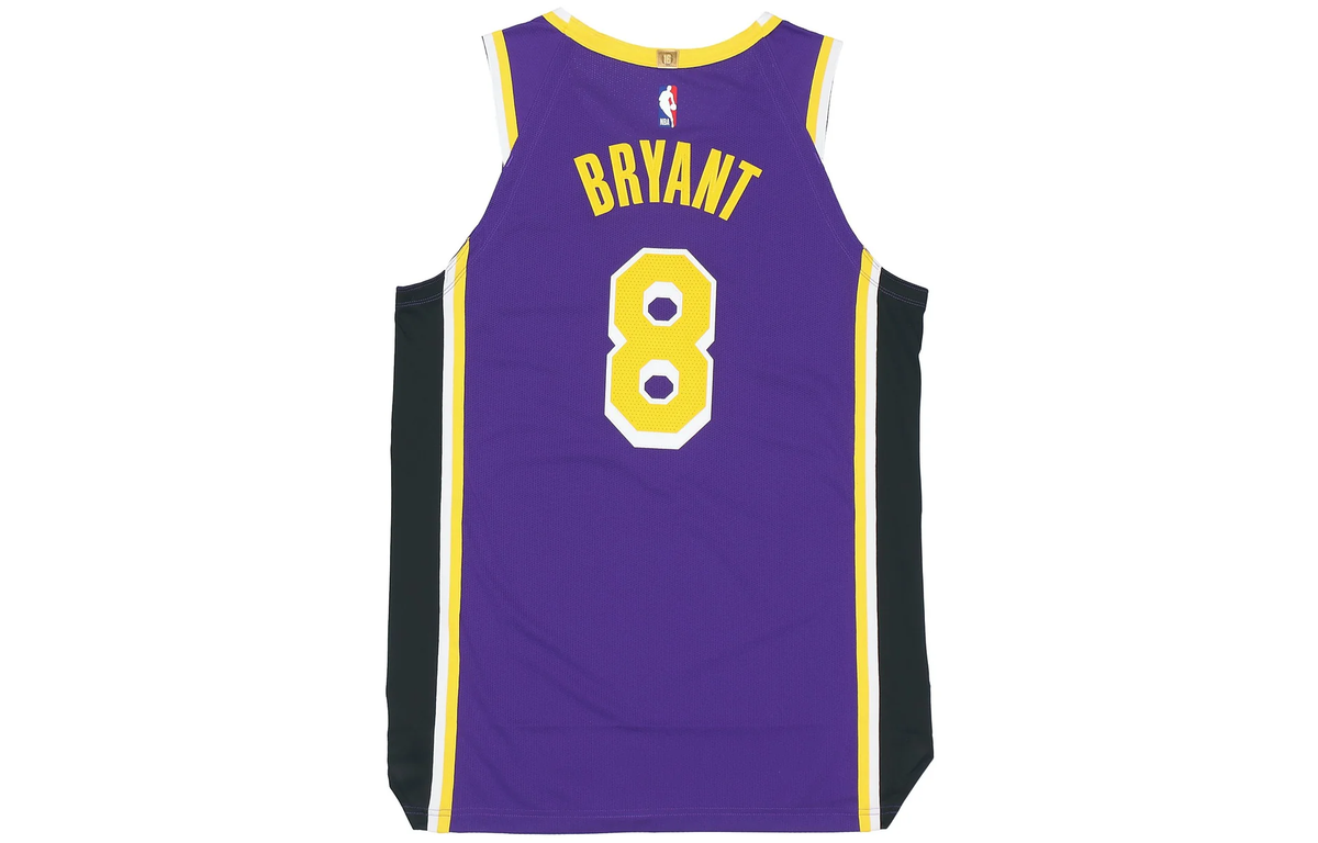 Nike NBA Kobe Bryant #8 Los Angeles Lakers Player Edition Basketball Jersey/Vest, Purple - AV1228-504