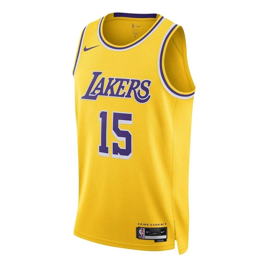 Nike NBA Austin Reaves #15 Los Angeles Lakers 2025-26 Icon Swingman Jersey Yellow