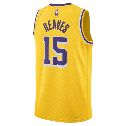 Nike NBA Austin Reaves #15 Los Angeles Lakers 2025-26 Icon Swingman Jersey Yellow