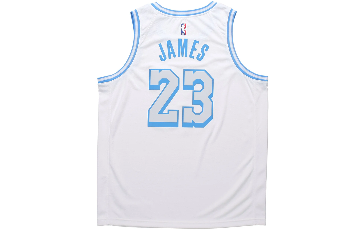 Nike NBA LeBron James #23 Los Angeles Lakers 2021/22 City Edition Dri-FIT Swingman Jersey - White CN1737-102